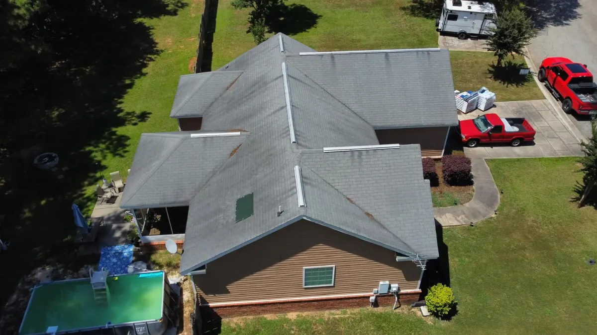 Missing and lifted shingles found during a free roof inspection