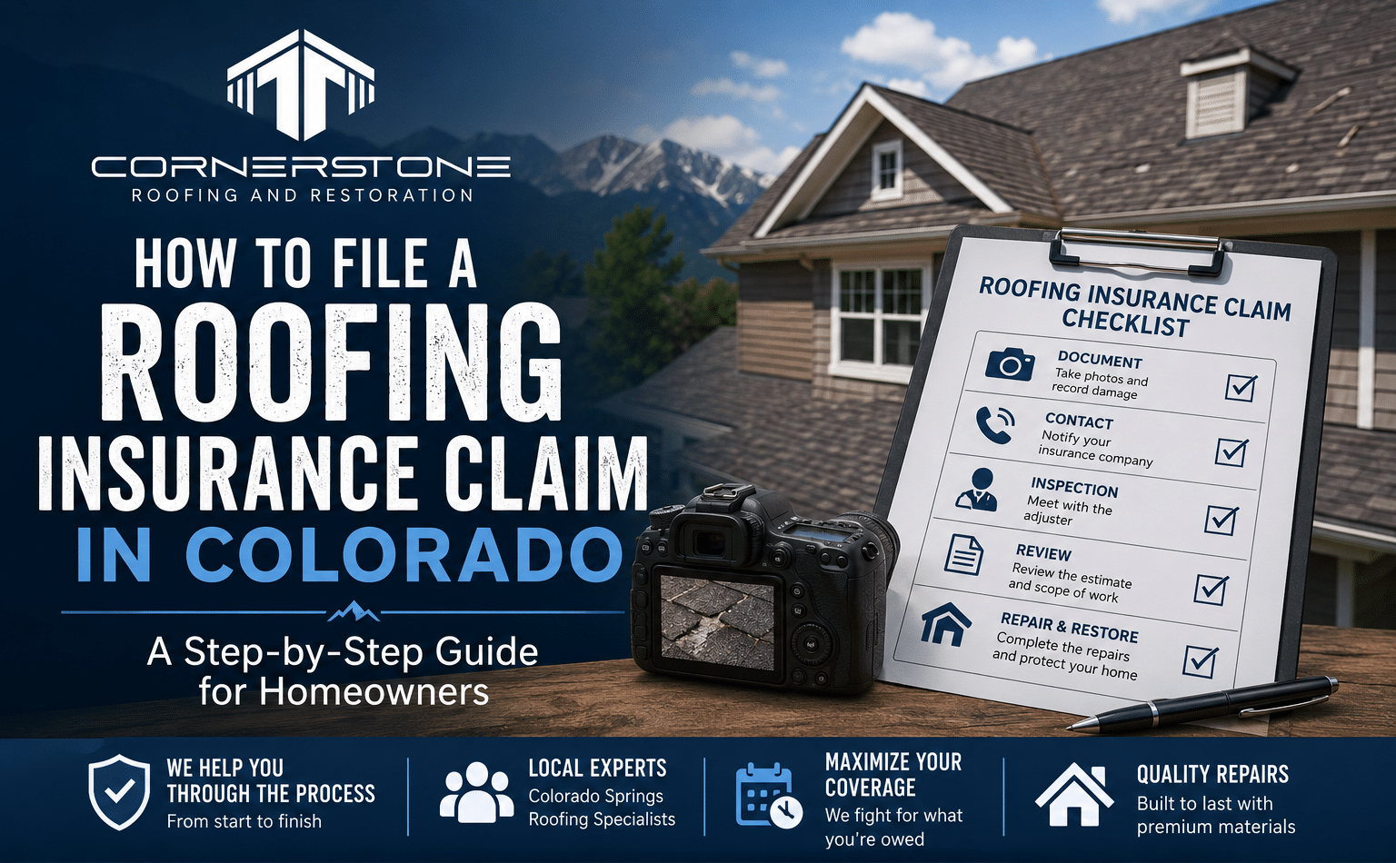 How to File a Roofing Insurance Claim in Colorado: A Step-by-Step Guide for Homeowners